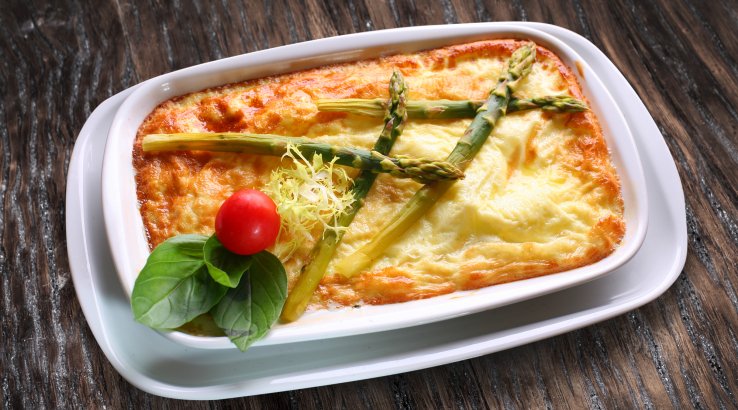 Омлет зі спаржею