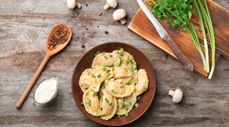 Вареники з грибами