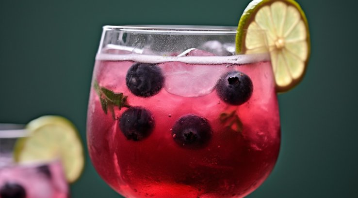 чорничний джин-тонік