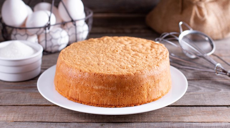 Бісквіт на гарячому молоці