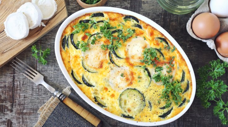 Запечена яєчня з овочами