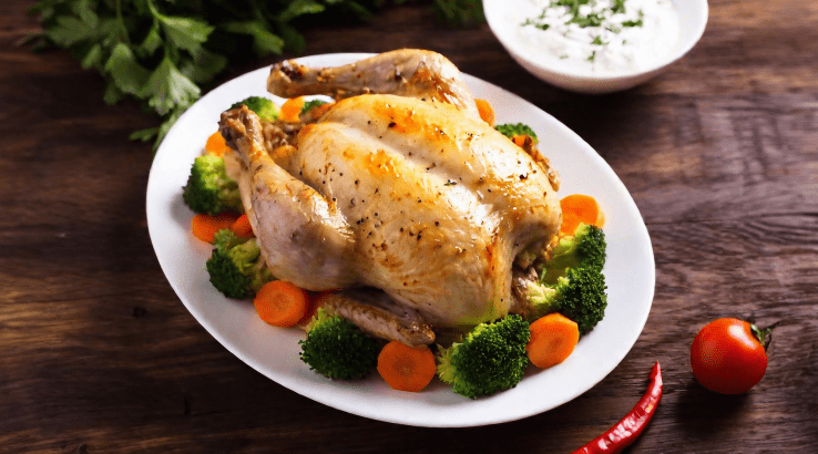 Курча з броколі