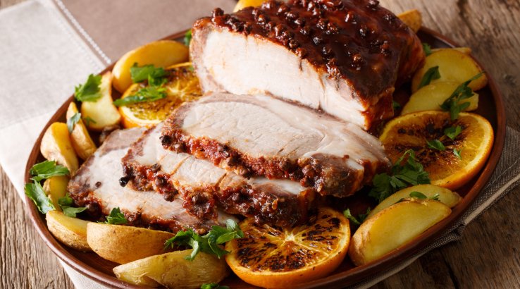 Великодня домашня шинка у глазурі