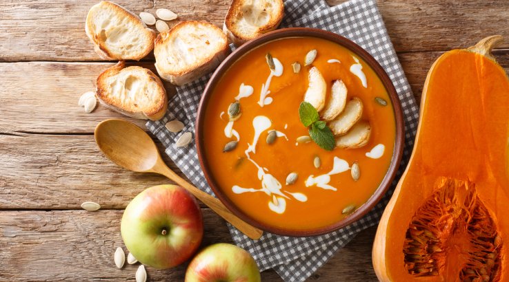 Яблочный суп с тыквой