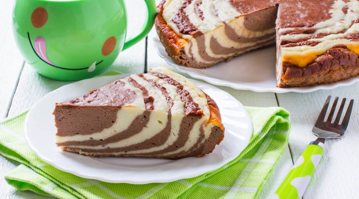 сирний торт з шоколадом