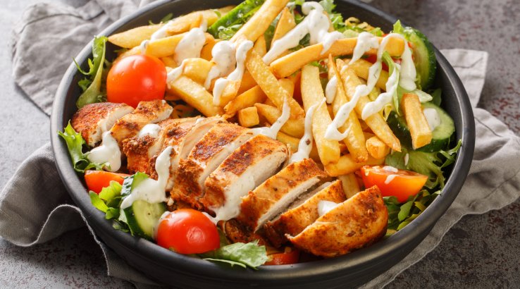 Питтсбургский салат с картофелем-фри