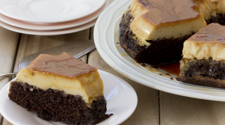 Грушове брауні з карамеллю