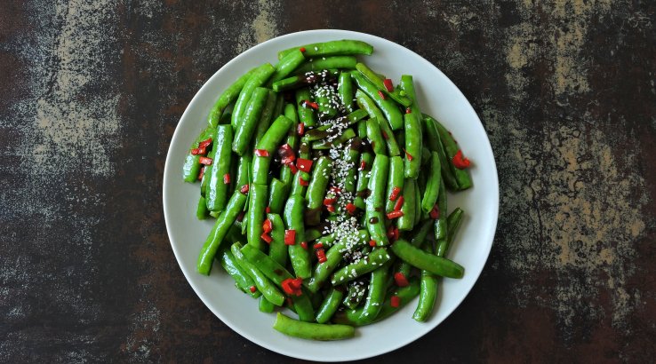 Стручкова квасоля в соєвому соусі