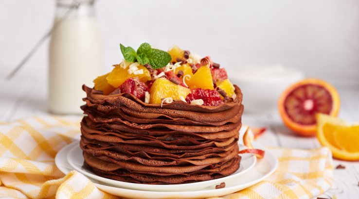 Шоколадні млинці рецепт