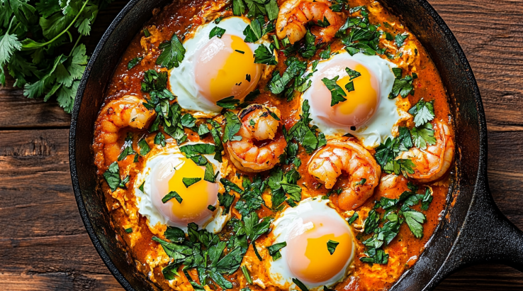 шакшука з креветками