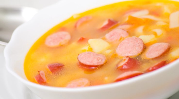 Суп із сосисками