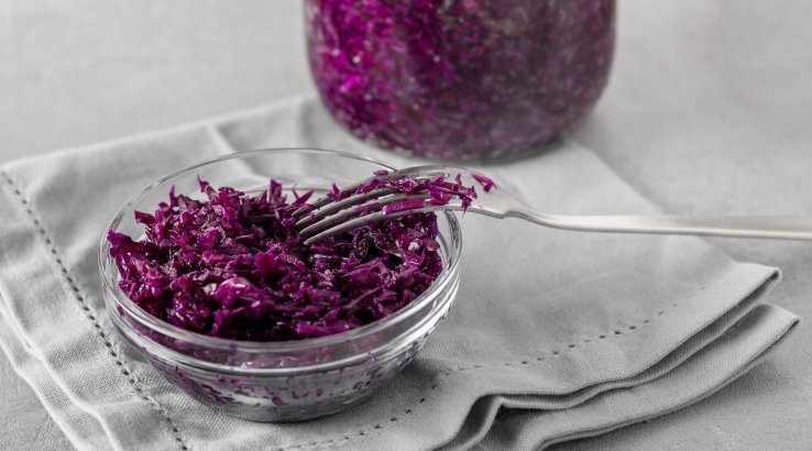Квашена червоноголова капуста