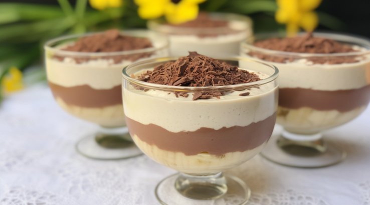 Бананово-молочне желе