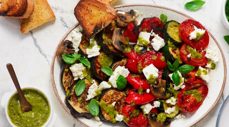 Овочі гриль з фетою