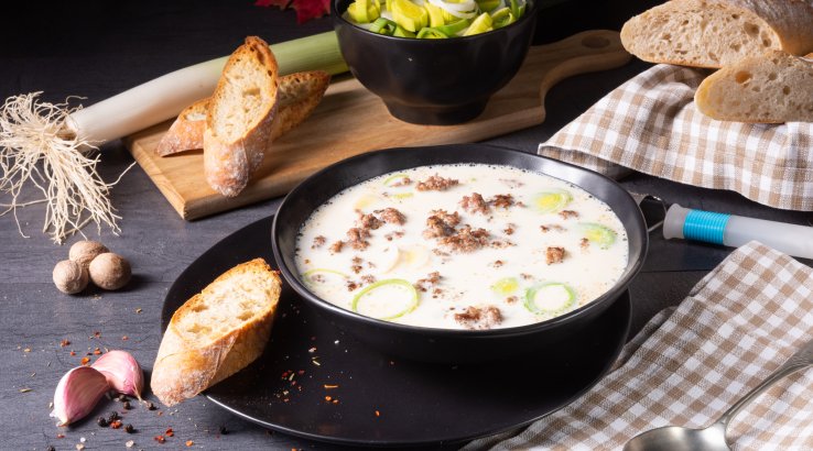 Популярний німецький сирний суп