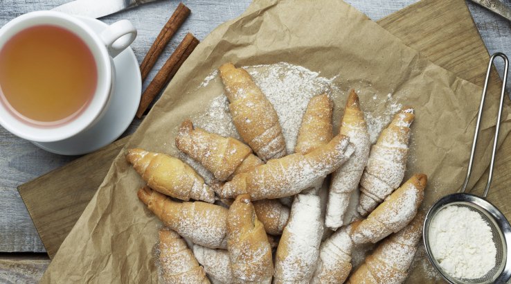 Рогалики с орехами