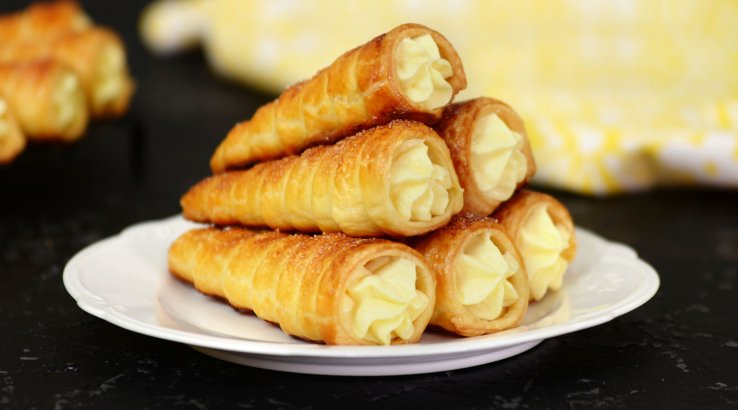 Трубочки з кремом