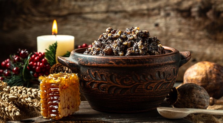 Кутя з ячменю та родзинок