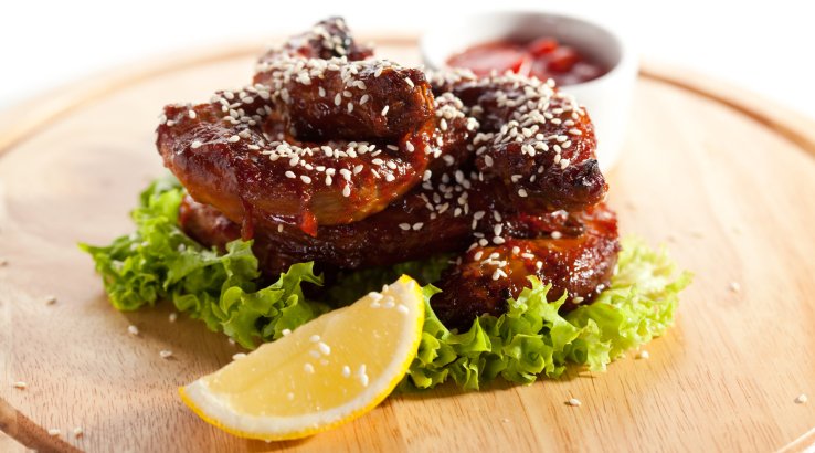 Курячі шийки з медом