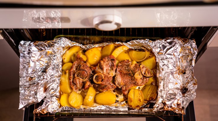 Картопля з м'ясом