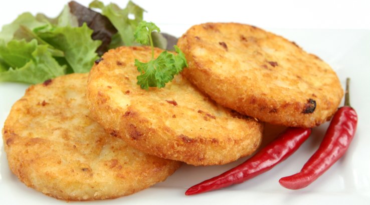 Хрусткі диски з картопляного фаршу