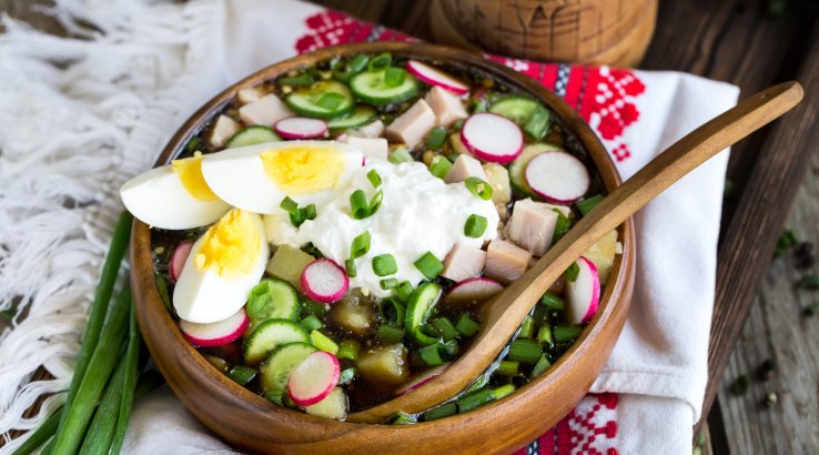 Окрошка з шинкою