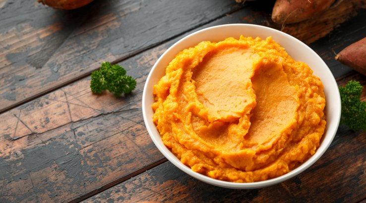 Пюре із солодкої картоплі з медом та тмином