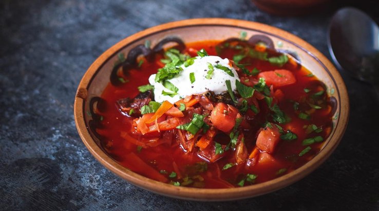 валківський борщ пісний