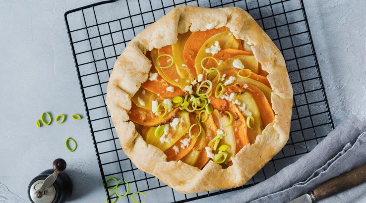 Пікантний пиріг з картоплею і гарбузом