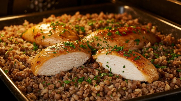 гречана каша з куркою