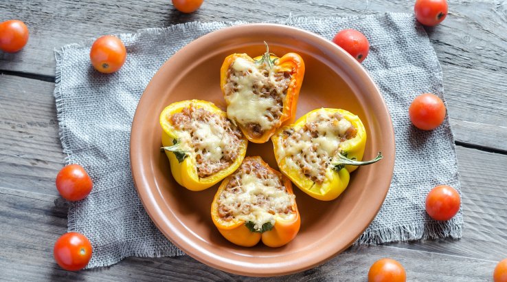 Перець, фарширований паштетом