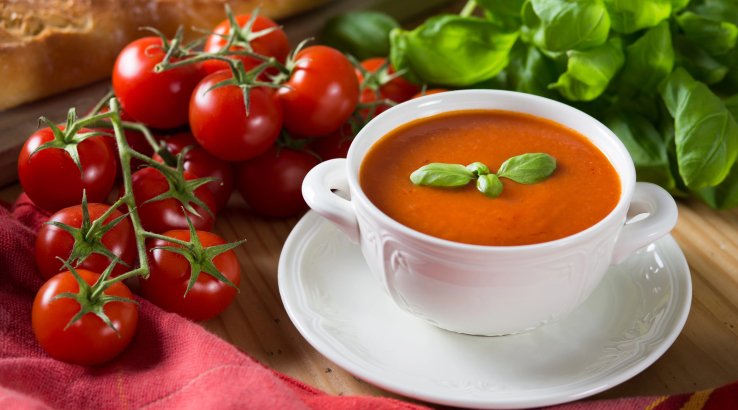 Суп із запечених овочів