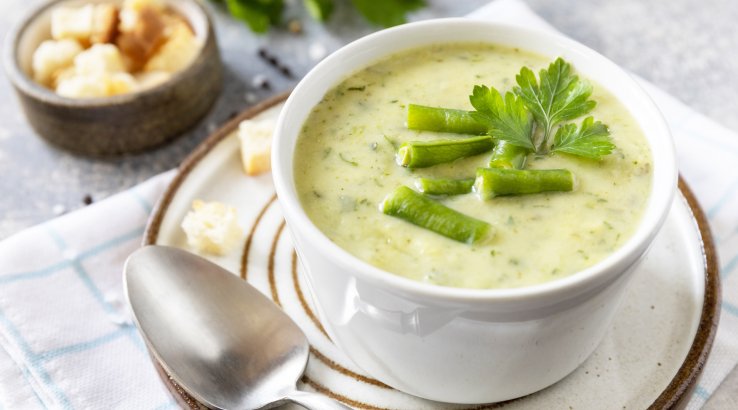 Суп зі стручкової квасолі