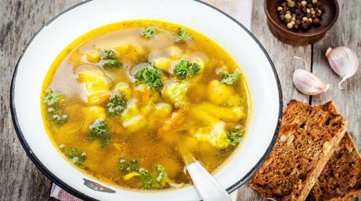 Суп з цибулею-пореєм