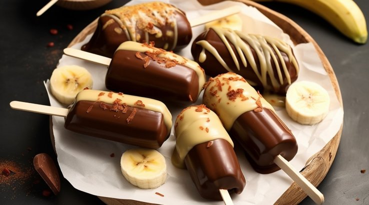 Банани в шоколаді та горіхах