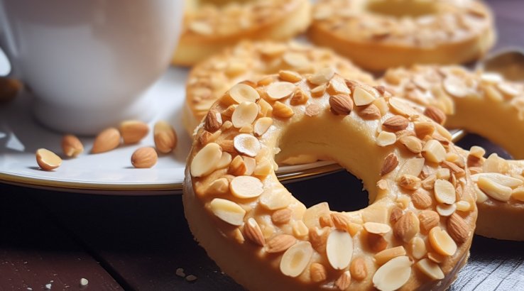 Пісочні кілечка з горіхами