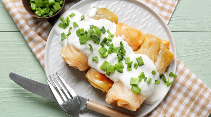 голубці з рисом і грибами