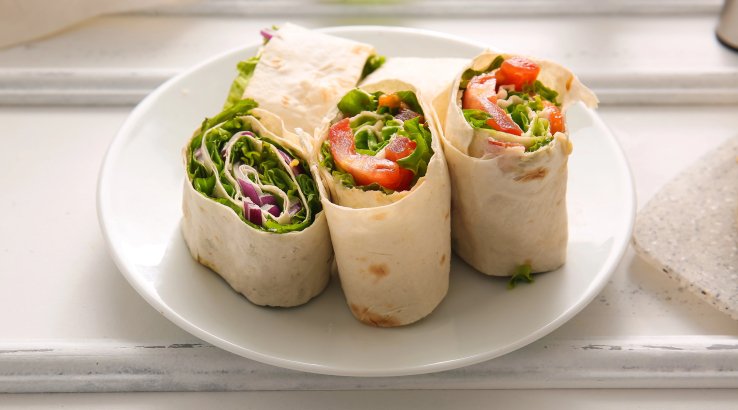 Веганський рол з лаваша