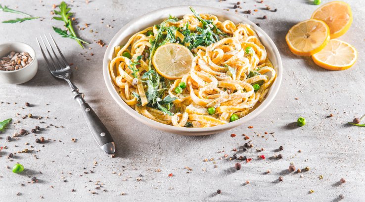 Тальятеле з лимонним соусом