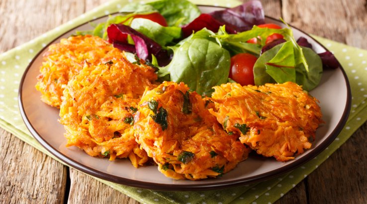 Деруни з солодкої картоплі