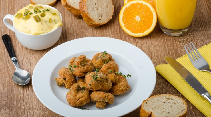 Смажені гриби в клярі