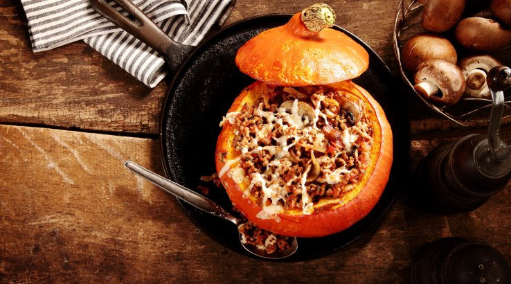 Фарширований гарбуз з рисом