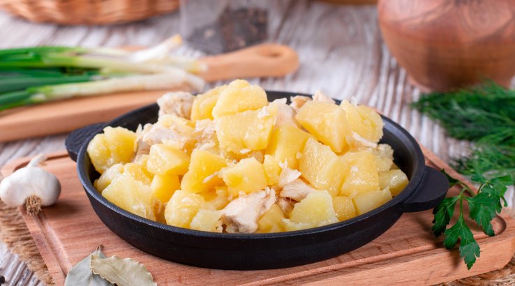 Картопля з курячим філе