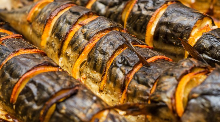 Скумбрія в гірчично-майонезному соусі