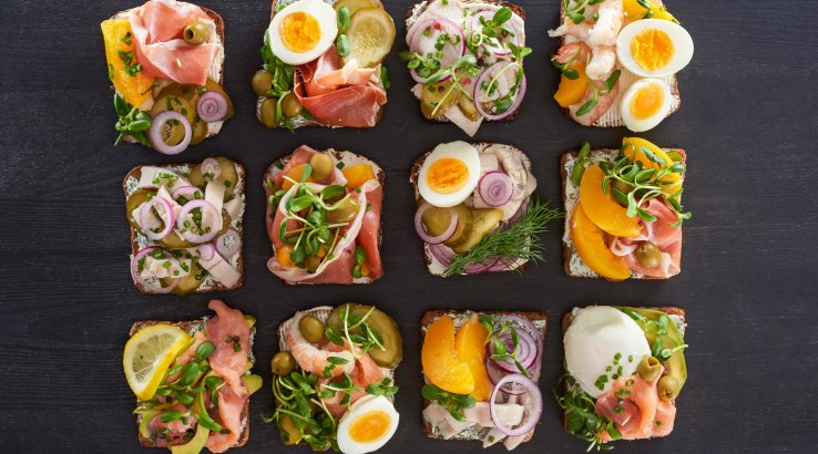 Канапки з яйцями