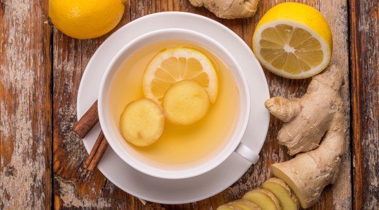 Імбирний чай з лимоном