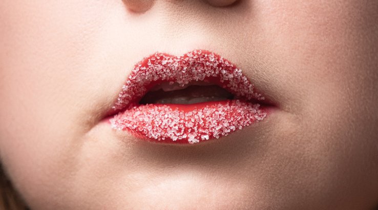 цукор на губах