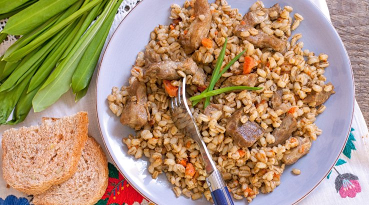 Спельтова каша з м'ясом - рецепт