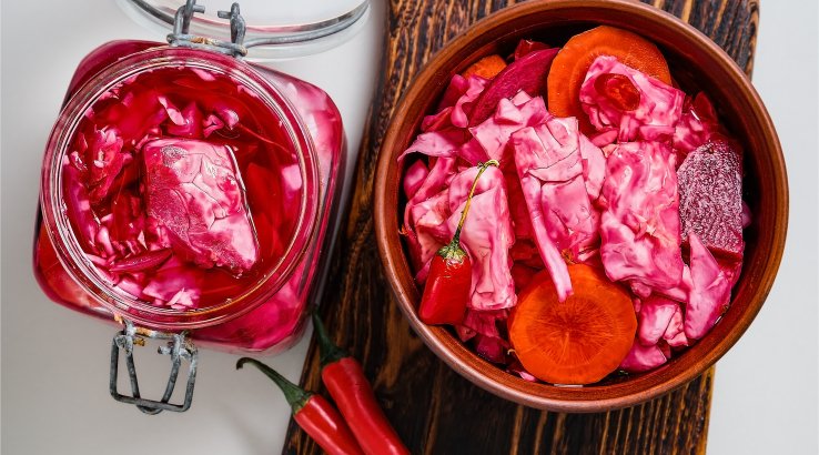 Пряна капуста з буряком: рецепт