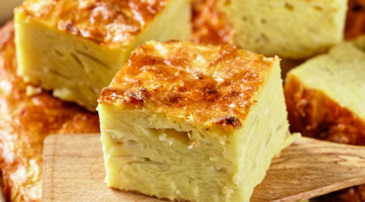 Картопляно-цибулева запіканка кугель